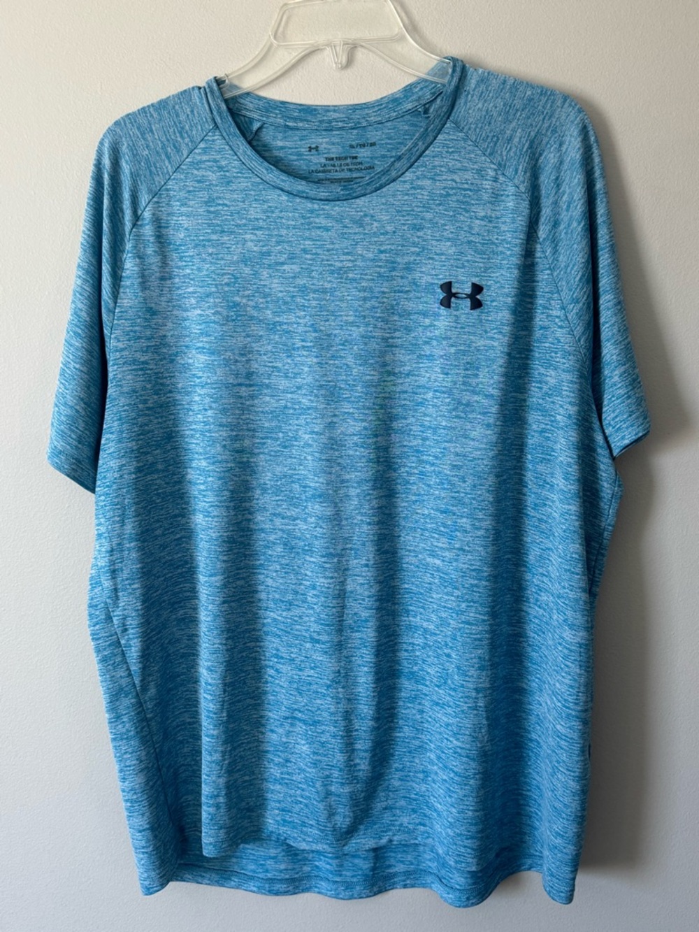 Under Armour Mens The Tech Tee Blue Short Sleeve Athletic Shirt XL Workout